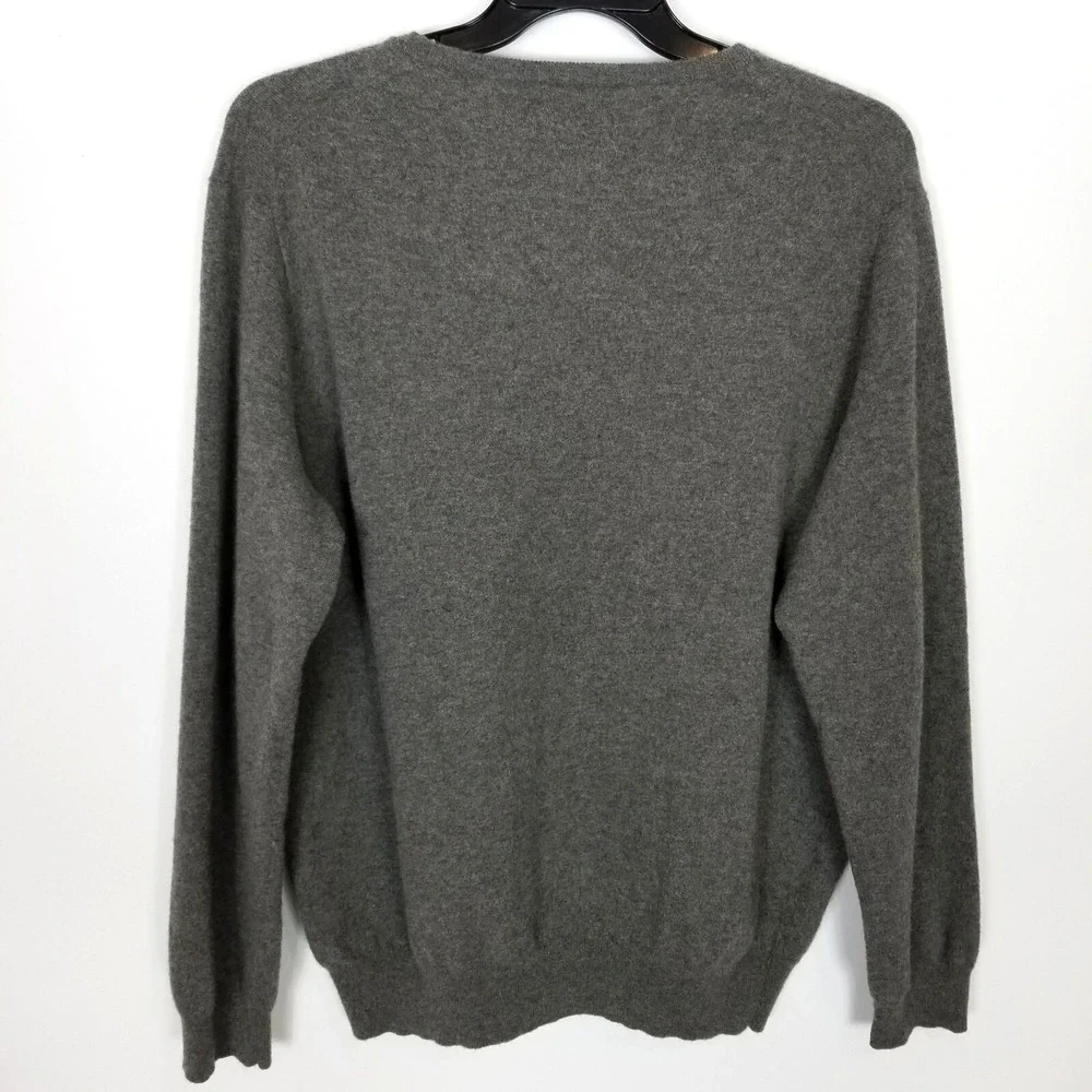 VTG Polo Ralph Lauren Men Merino Wool Sweater Pullover Sz 2XL Tall‎ Gray Preppy